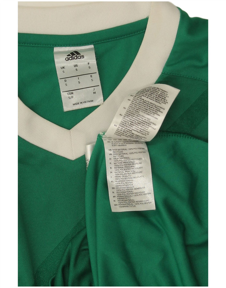 Adidas Herre Climalite grafisk top langærmet lille grøn stribet polyester