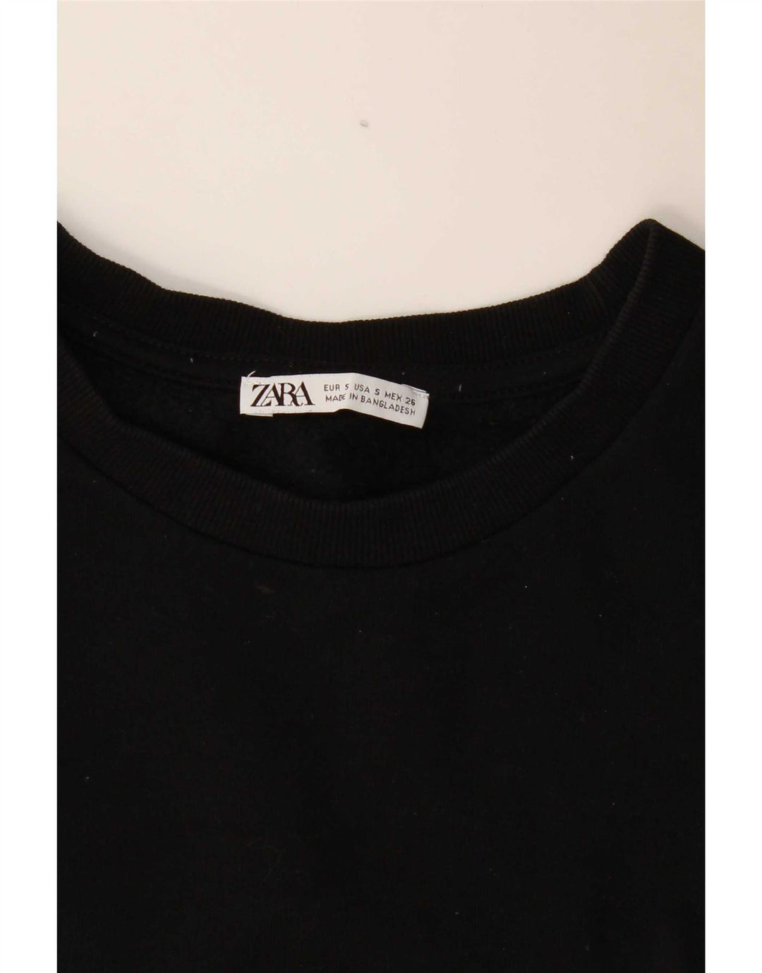 Zara Womens Oversized Sweatshirt Jumper UK 10 Small Black