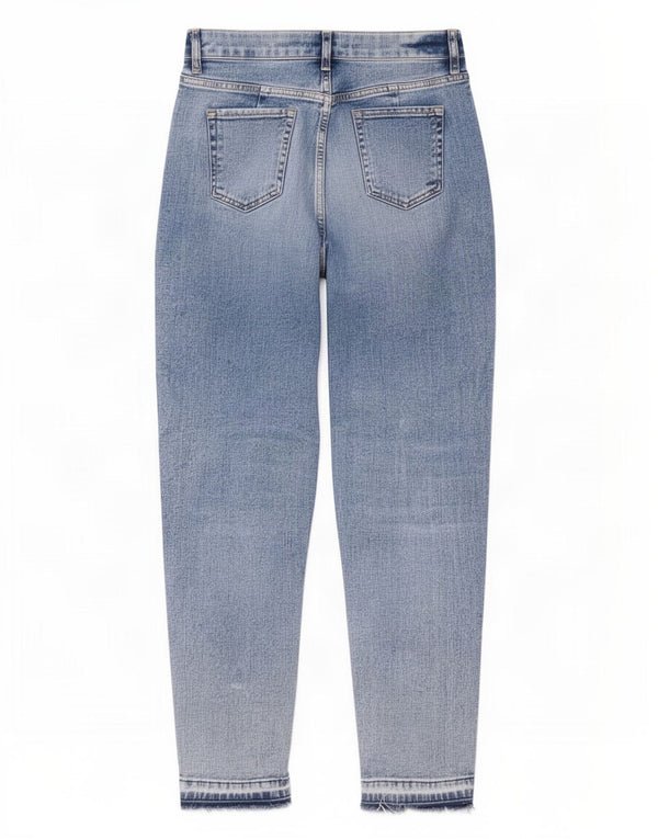 Marks & Spencer Dame Mom Tapered Jeans UK 12 Medium W32 L28 Blue