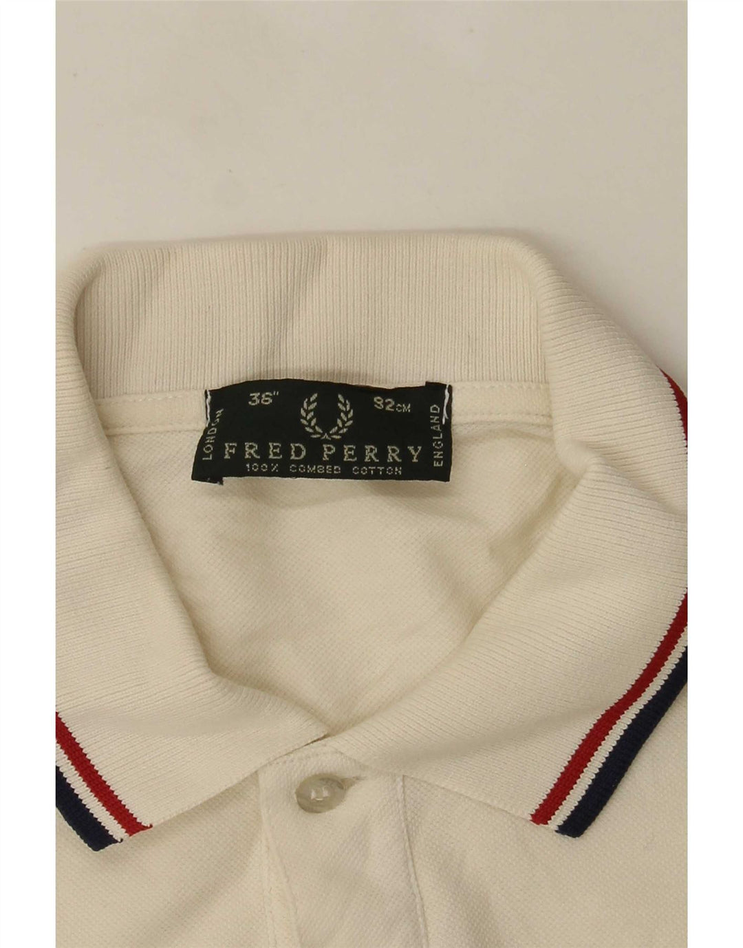 Fred Perry Langærmet herre poloskjorte lille off white bomuld