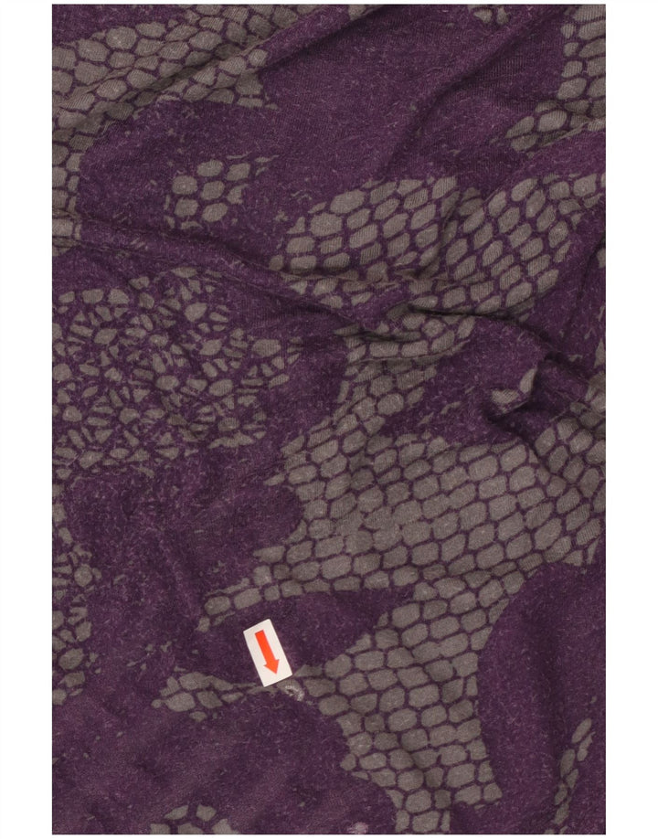 CALVIN KLEIN Damebluse Top UK 12 Medium Purple Floral Rayon