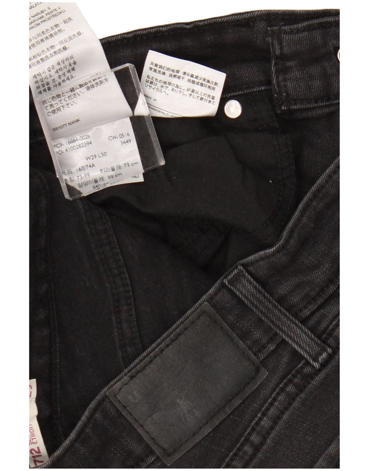 Levi's Dame 712 Slim Jeans W29 L30 Grå Bomuld