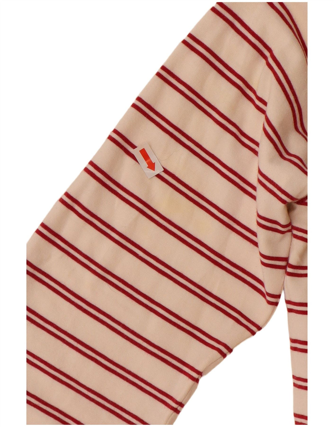 MARINA YACHTING Dame Rugby Polo Shirt UK 12 Medium Off White Stribet