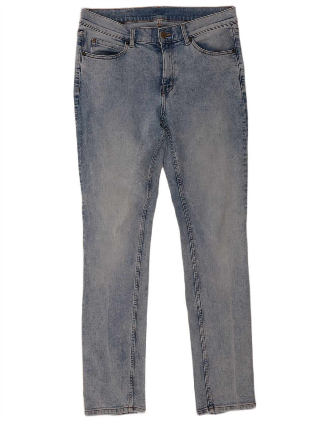 Billige Mandag Dame Slim Jeans W32 L32 Blå Bomuld