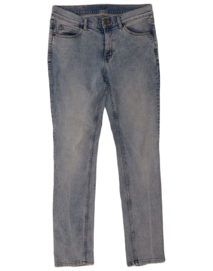 Billige Mandag Dame Slim Jeans W32 L32 Blå Bomuld