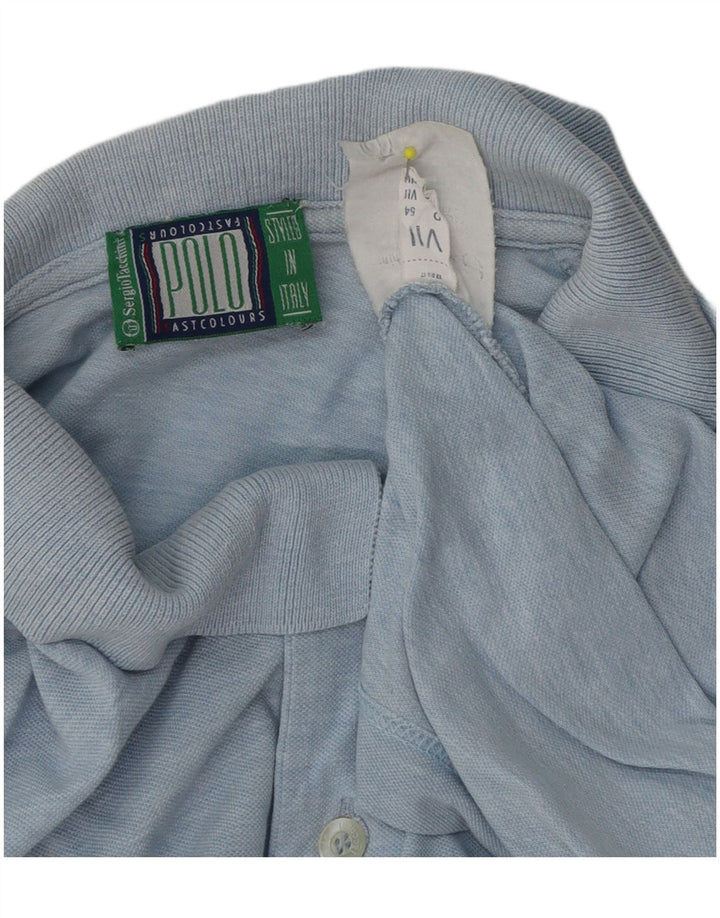 Sergio Tacchini Herre Polo Shirt IT 54 XL Blå Bomuld