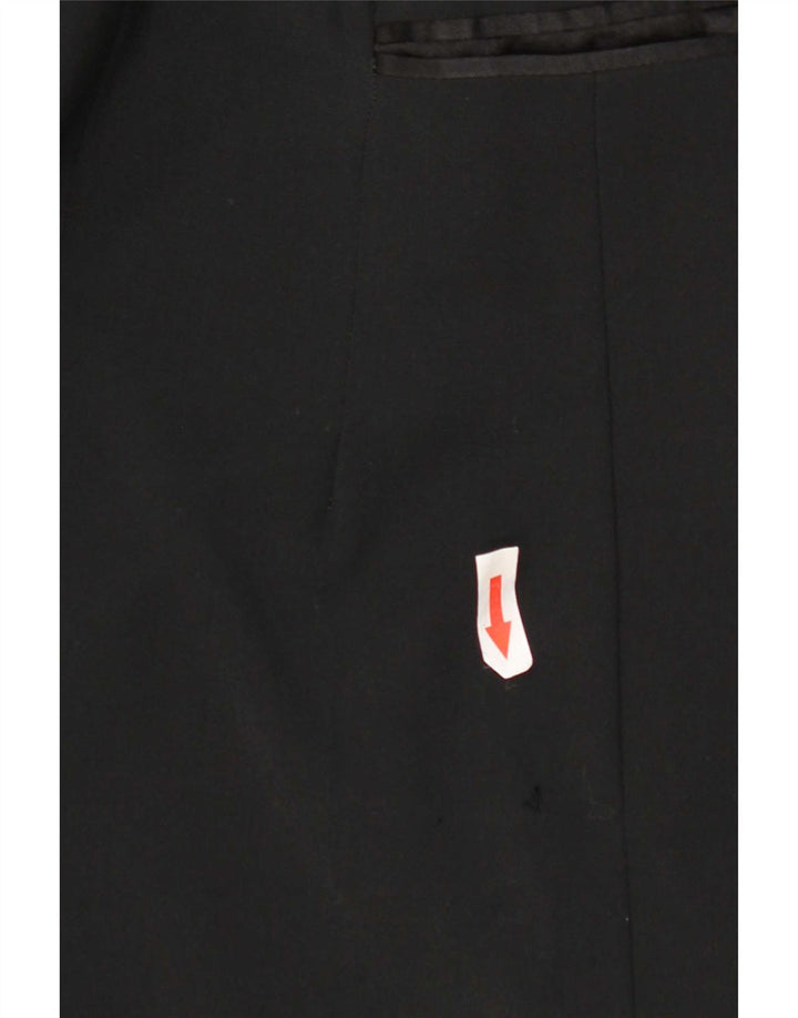 Hugo Boss Herre 3-knaps blazerjakke UK 38 Medium Black Virgin Wool
