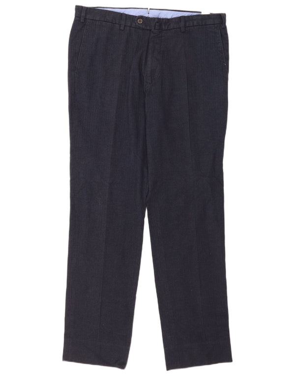 Massimo Dutti Herre Straight Suit Bukser EU 44 Large W34 L33 Navy Blue