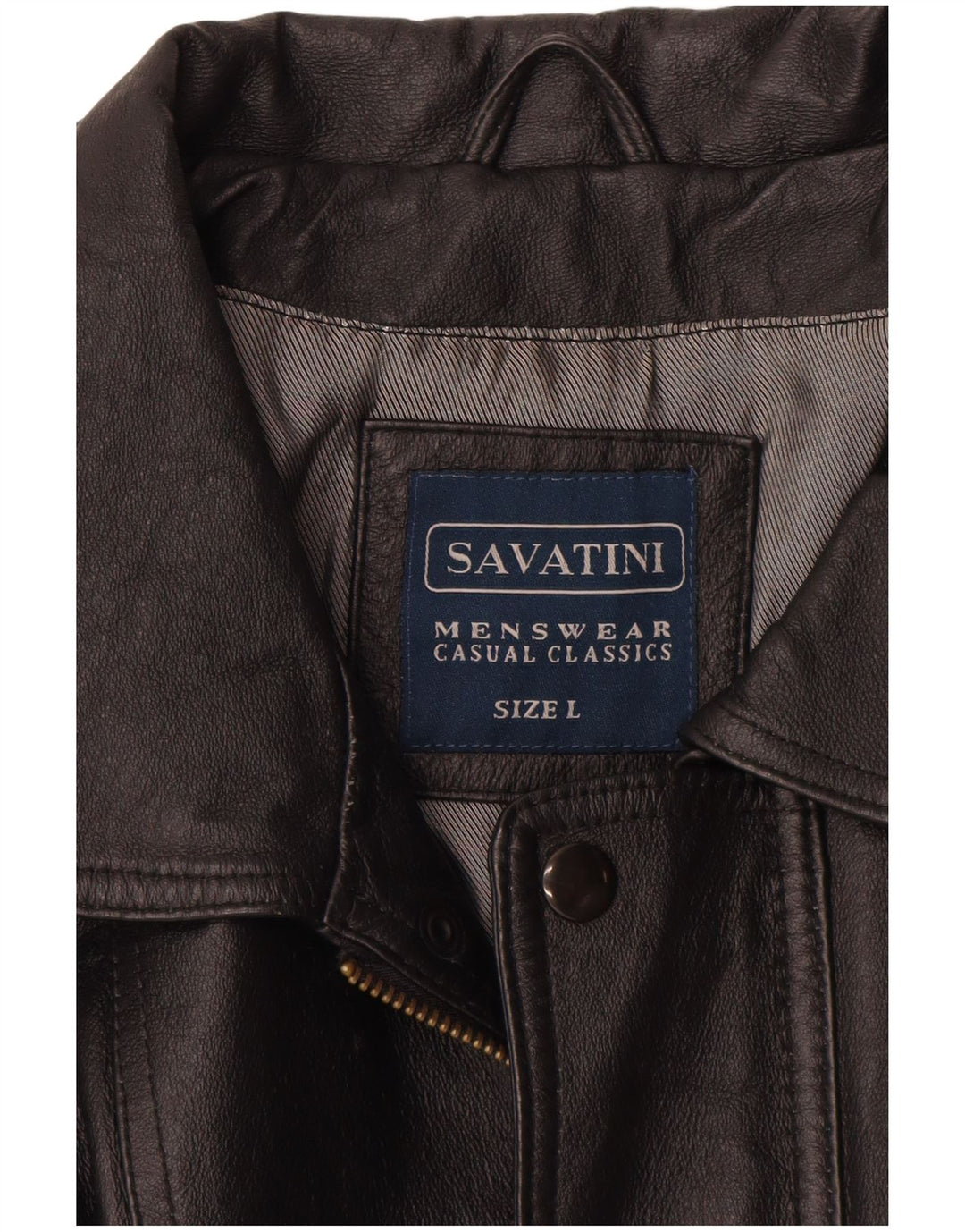 Vintage herre læderjakke UK 40 Stor sort læder