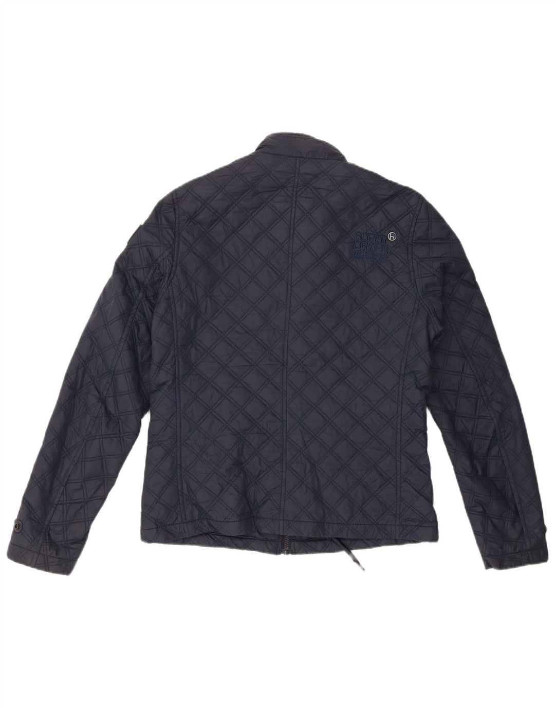 Superdry Quiltet jakke til kvinder UK 12 Medium Navy Blue