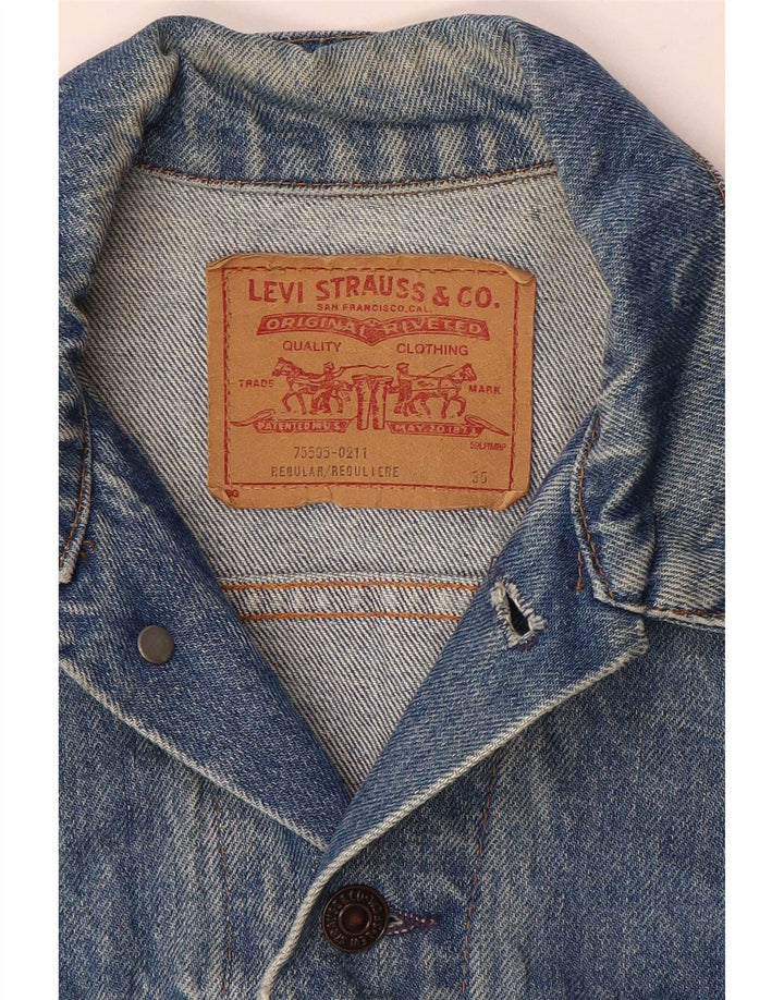 Levi's Dame denimjakke UK 8 Lille Blå