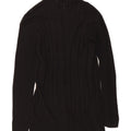 Marks & Spencer Womens Open Cardigan Sweater UK 6 XS Black Viscose