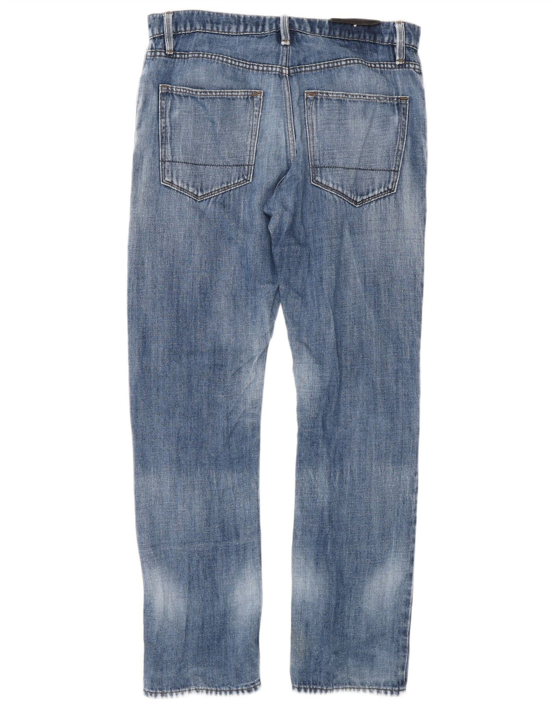 Marks & Spencer Straight Jeans til mænd W32 L31 Blå bomuld
