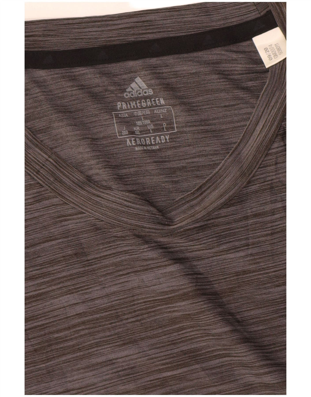 Adidas Herre Aeroready T-Shirt Top Stor Grå Flecked Polyester