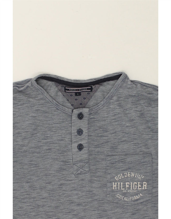TOMMY HILFIGER Mens T-Shirt Top Small Grey Cotton Vintage Tommy Hilfiger and Second-Hand Tommy Hilfiger from Messina Hembry 