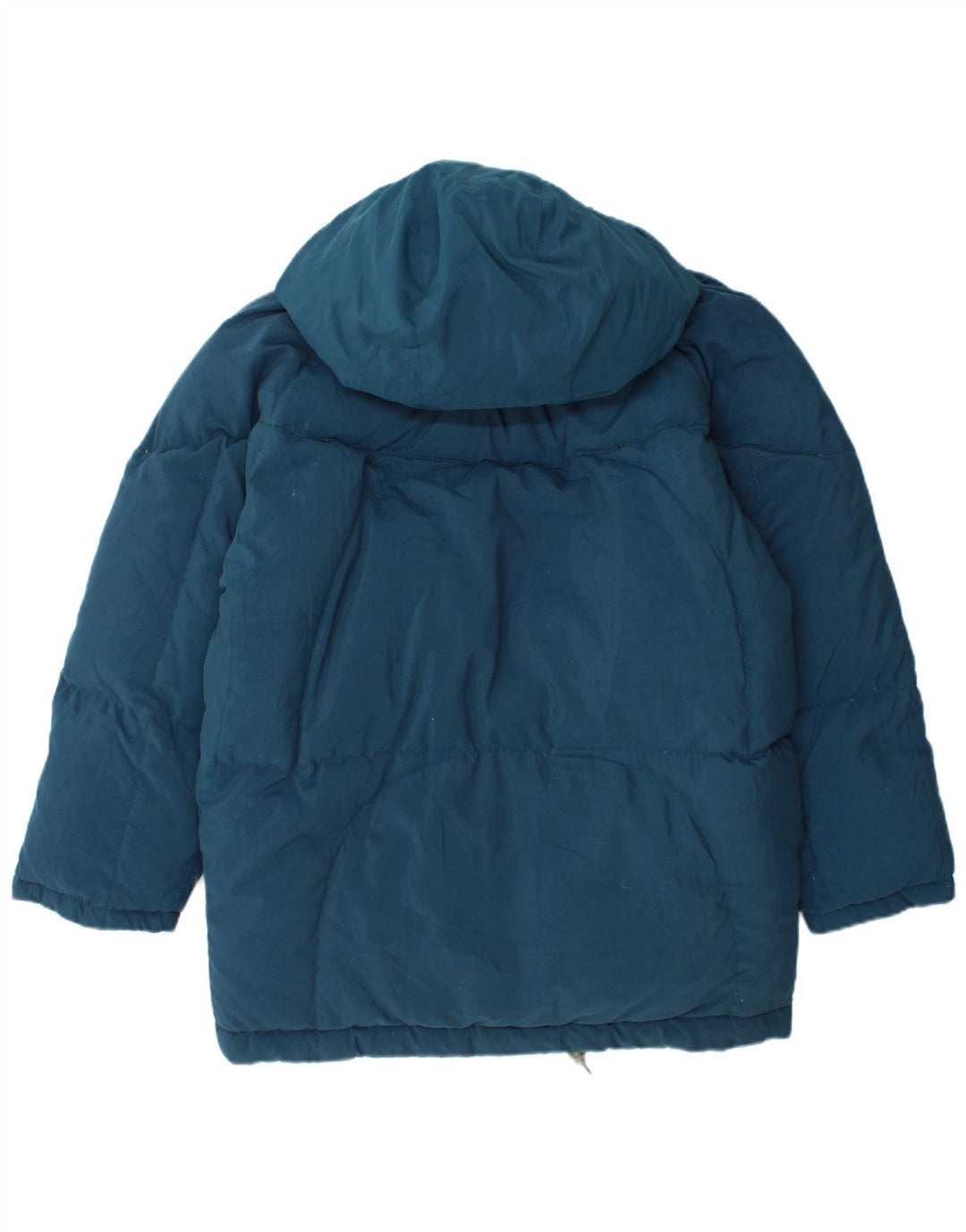 BRUGI Dame Oversized hættepolstret frakke IT 44 Medium Blue Polyester