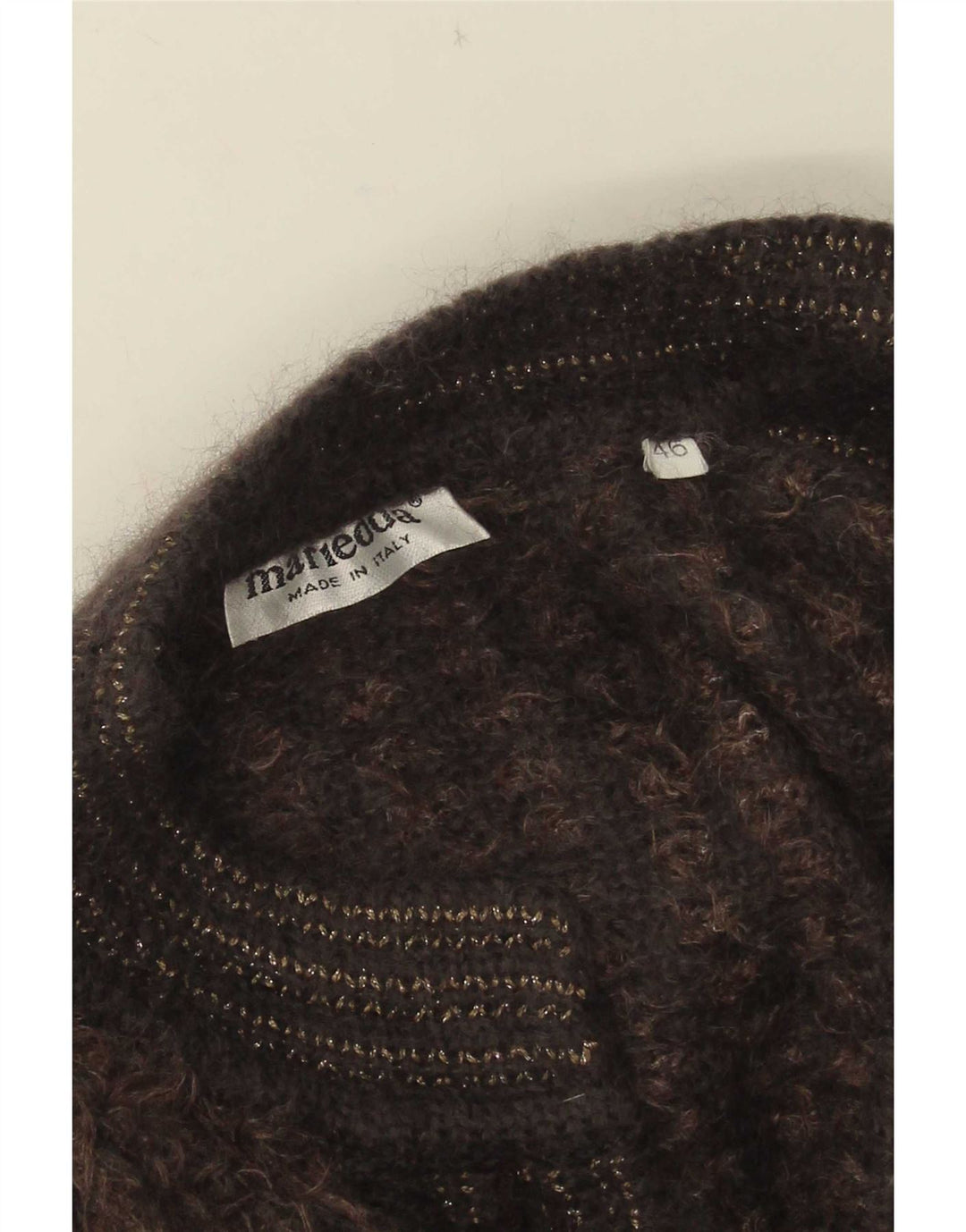 Mariedda Dame Cardigan Sweater IT 46 Stor Brun Stribet