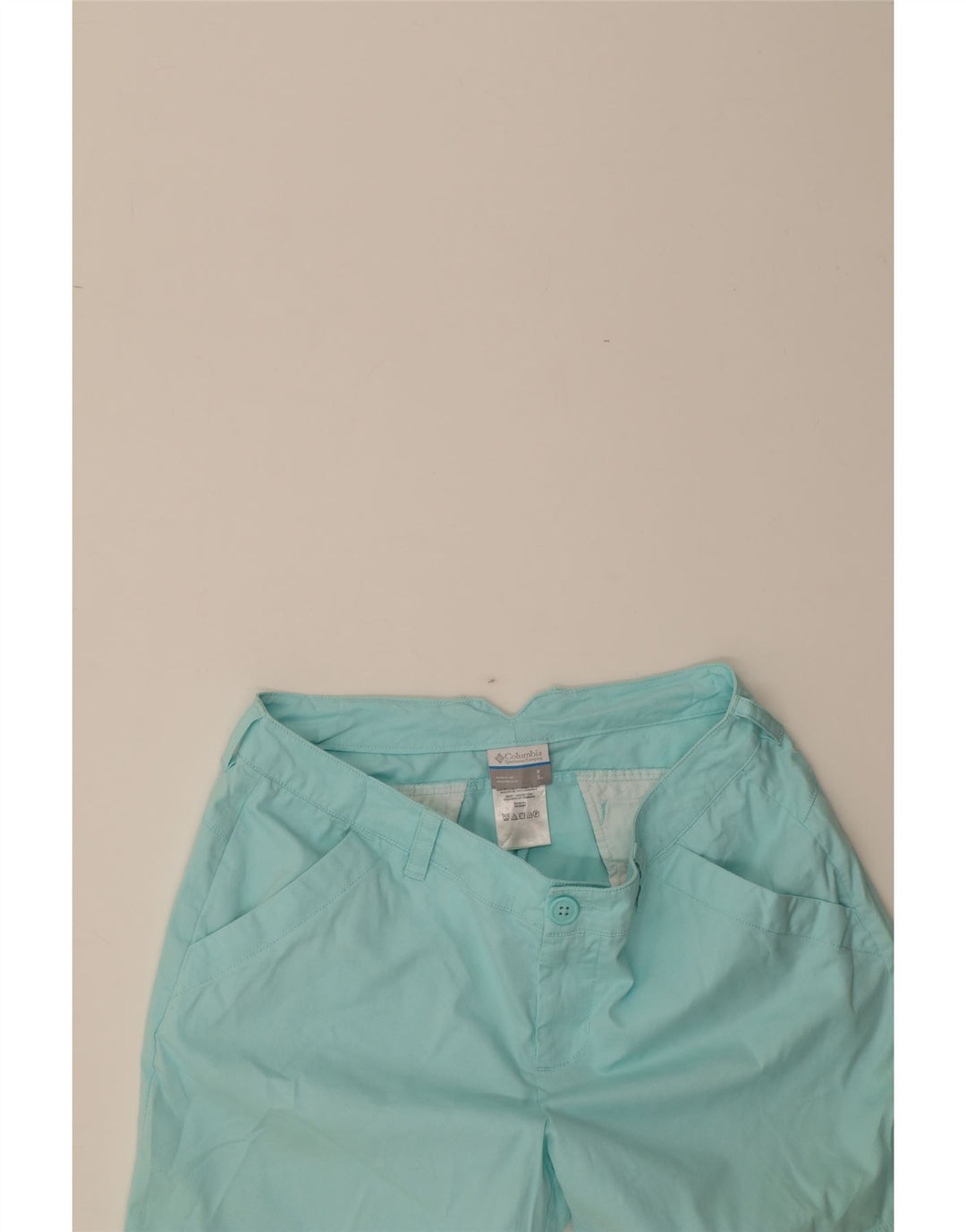 COLUMBIA Womens Chino Shorts US 8 Medium W30  Turquoise Cotton Vintage Columbia and Second-Hand Columbia from Messina Hembry 