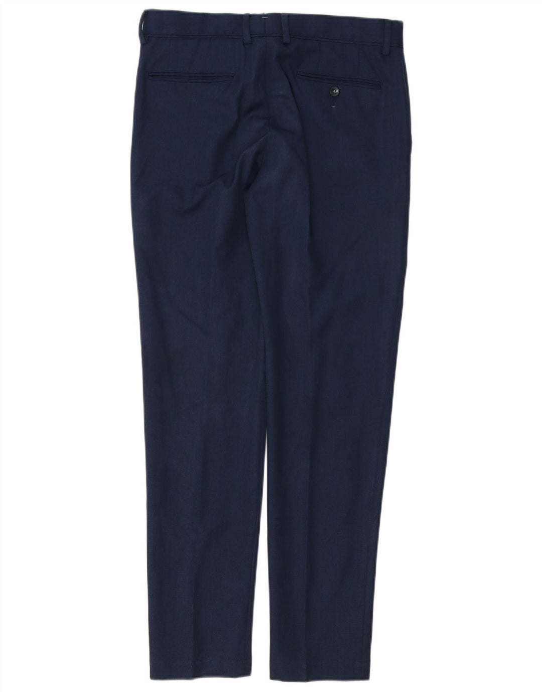 Zara Herre Slim Suit Bukser EU 40 Medium W31 L32 Marineblå Polyester