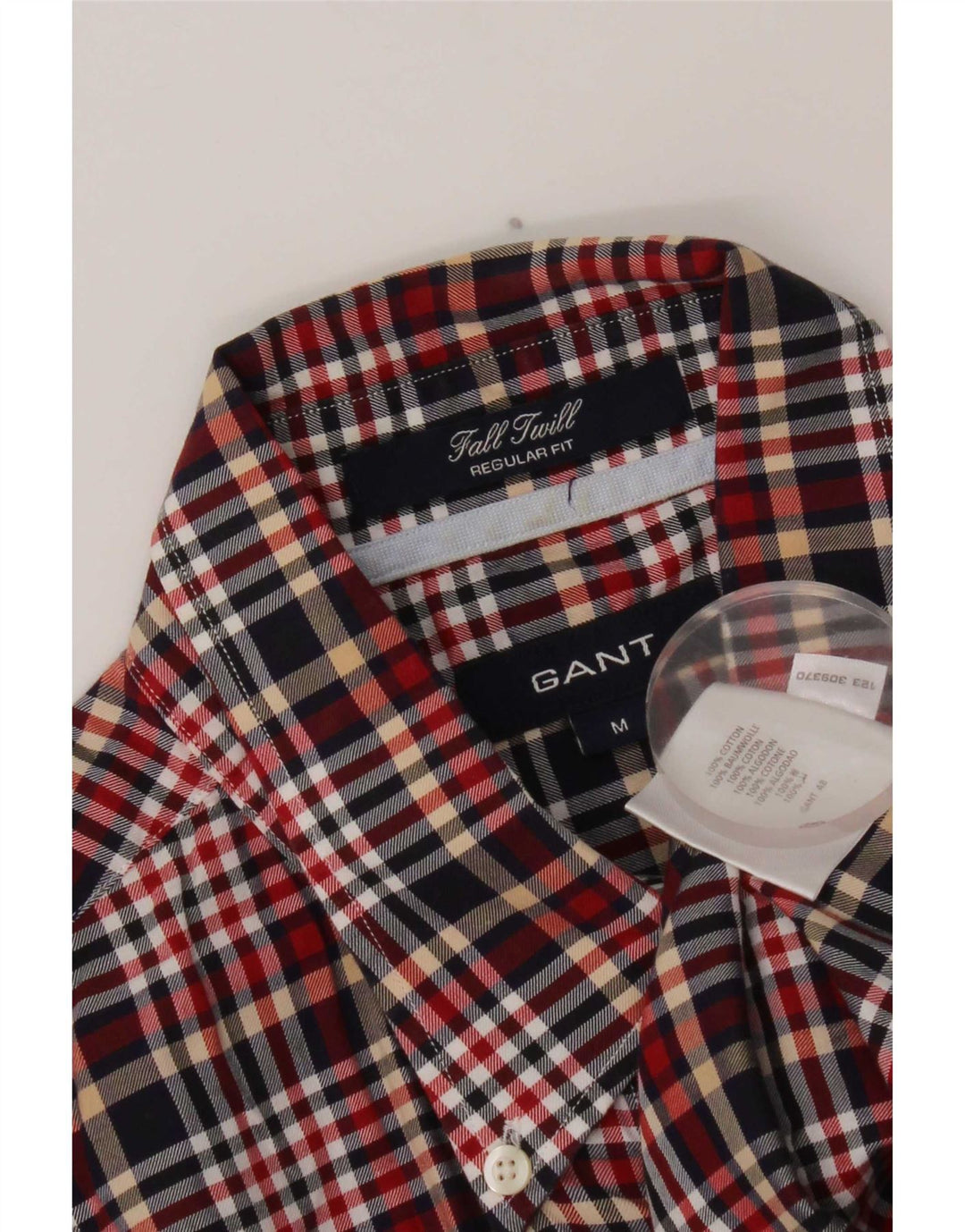 Gant Herre Regular Fit Flanelskjorte Medium Flerfarvet ternet bomuld