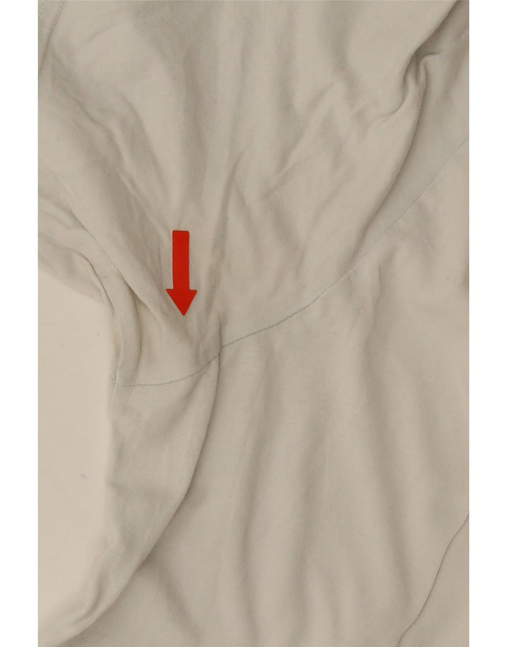 ADIDAS Grafisk T-shirt top til mænd Stor hvid bomuld
