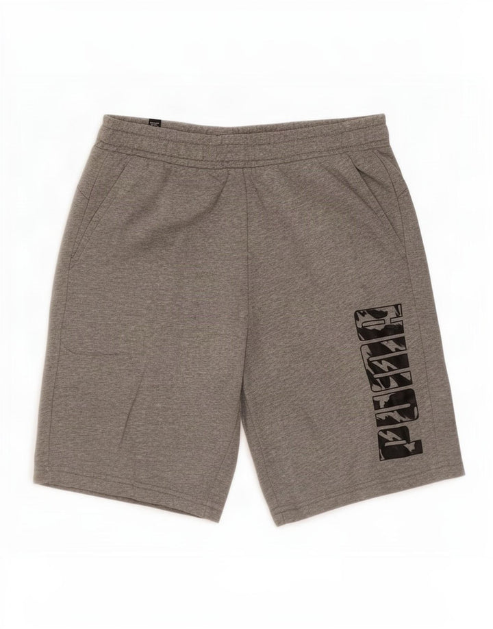 Puma Herre grafiske sportsshorts mellemgrå bomuld