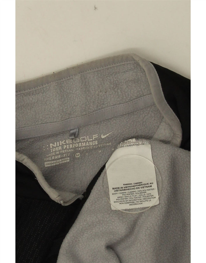 NIKE Therma-Fit Sweatshirt med lynlås til mænd mellem sort polyester