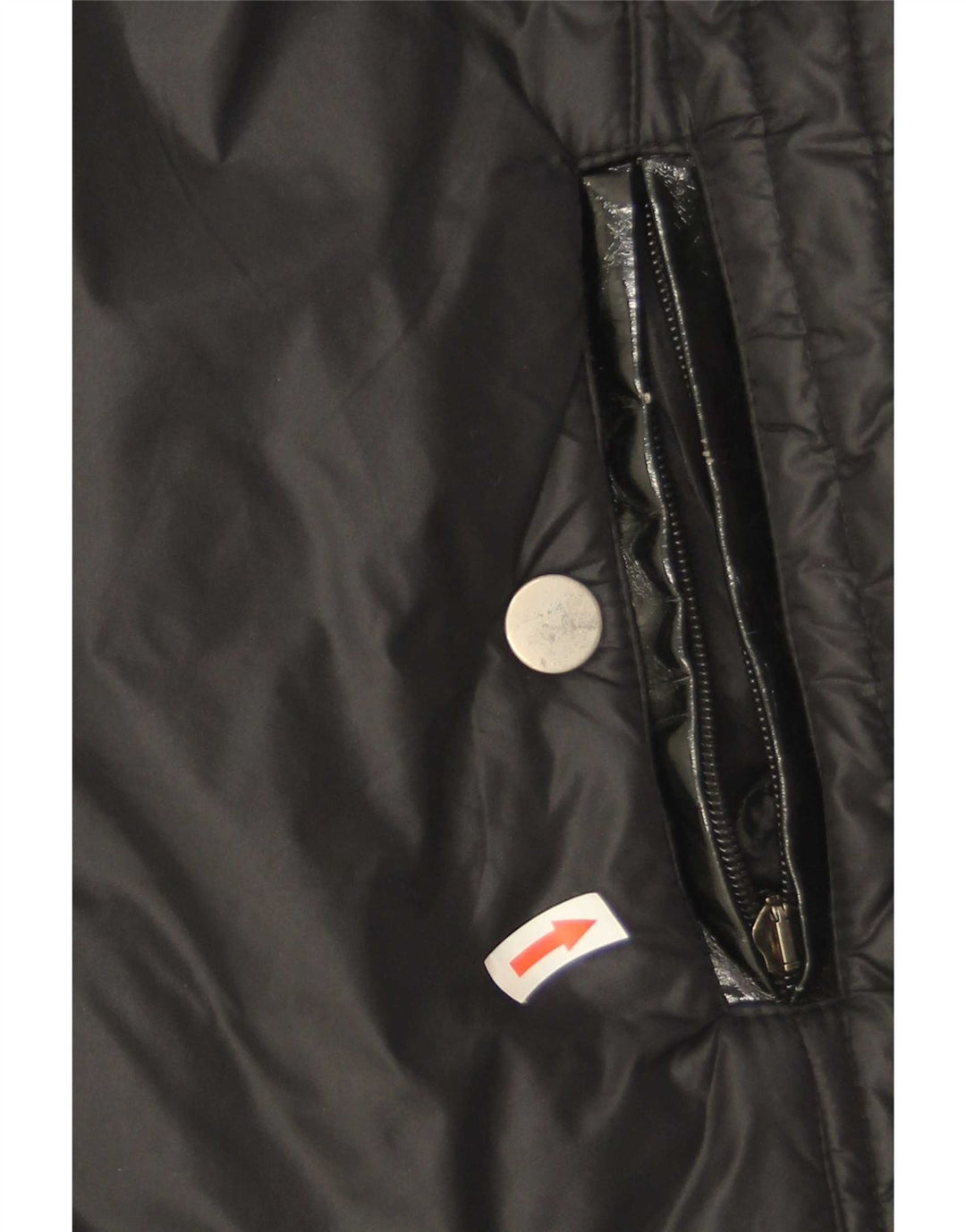 Fiorella Rubino Dame Polstret Frakke UK 20 2XL Sort Polyamid