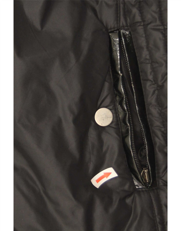 Fiorella Rubino Dame Polstret Frakke UK 20 2XL Sort Polyamid