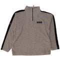 Tommy Hilfiger Fleece Jumper med lynlås til mænd 2XL Grå Colourblock Polyester