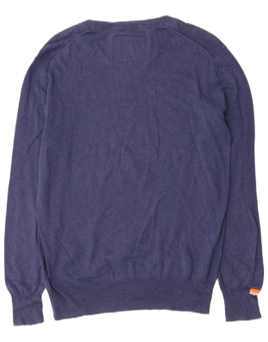 Superdry Herre Boat Neck Jumper Sweater Large Blue