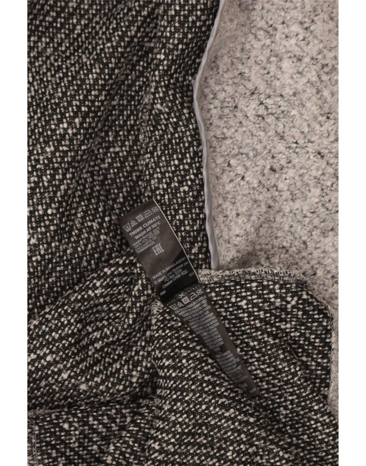 Marks & Spencer Åben overfrakke til kvinder UK 12 Medium Grey Flecked Polyester