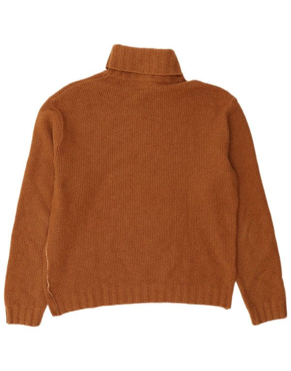ALVIERO MARTINI Dame Rullehalstrøje IT 52 2XL Brun Uld