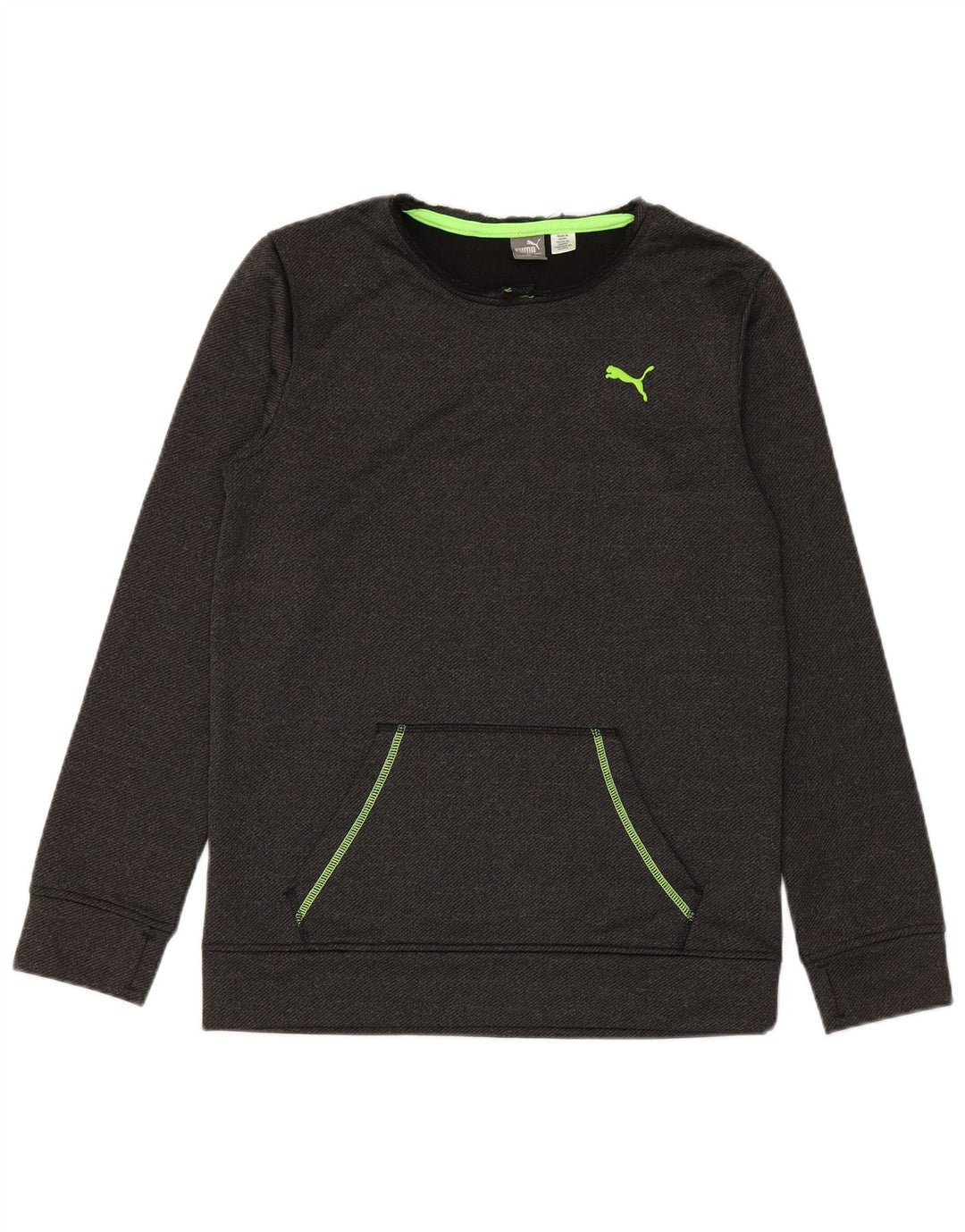 PUMA Boys Sweatshirt Jumper 15-16 år XL Grå Polyester