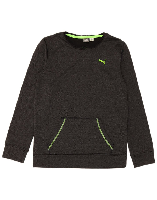 PUMA Boys Sweatshirt Jumper 15-16 år XL Grå Polyester