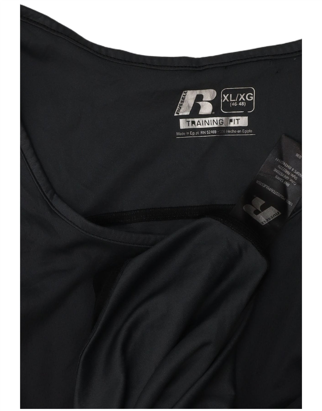 RUSSELL ATHLETIC Herrevest Top UK 46/48 XL Sort Polyester