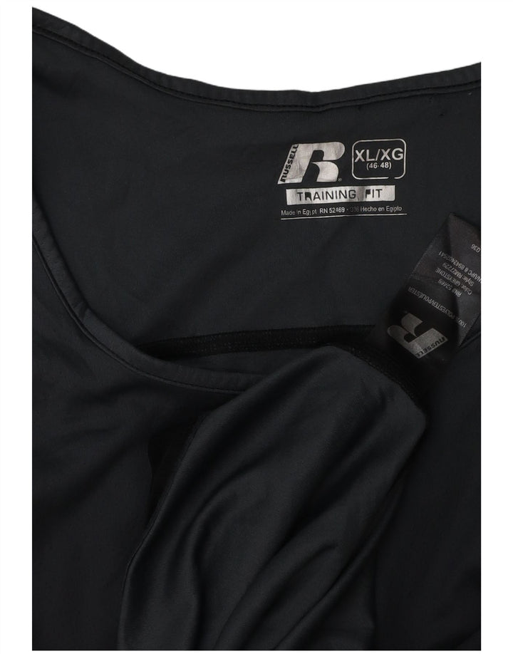 RUSSELL ATHLETIC Herrevest Top UK 46/48 XL Sort Polyester