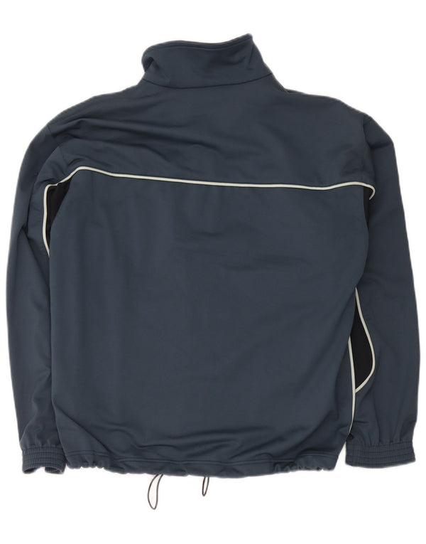 Diadora Mens Tracksuit Top Jacket IT 46 Small Blue Colourblock Polyester