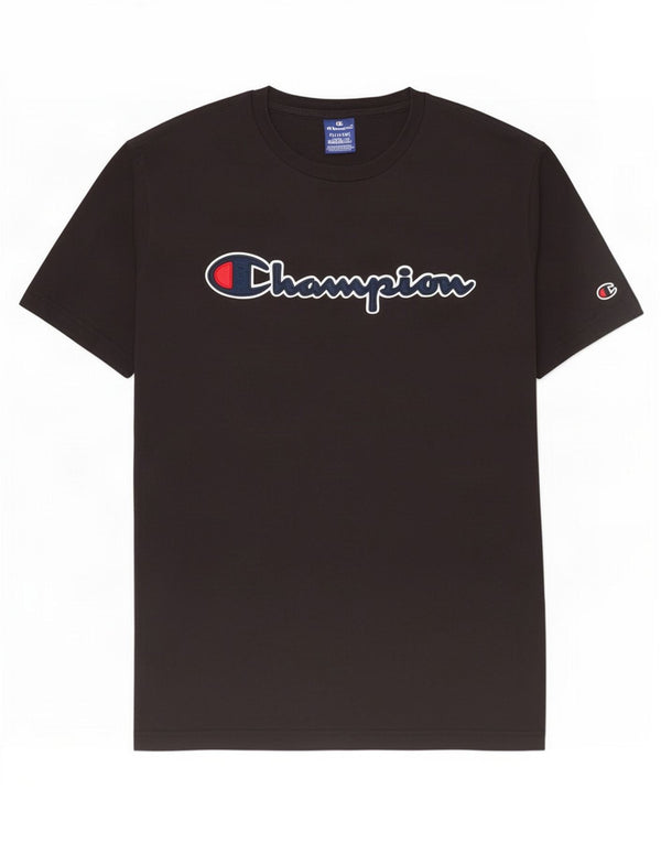 Champion Herre Grafisk T-Shirt Top 2XL Sort