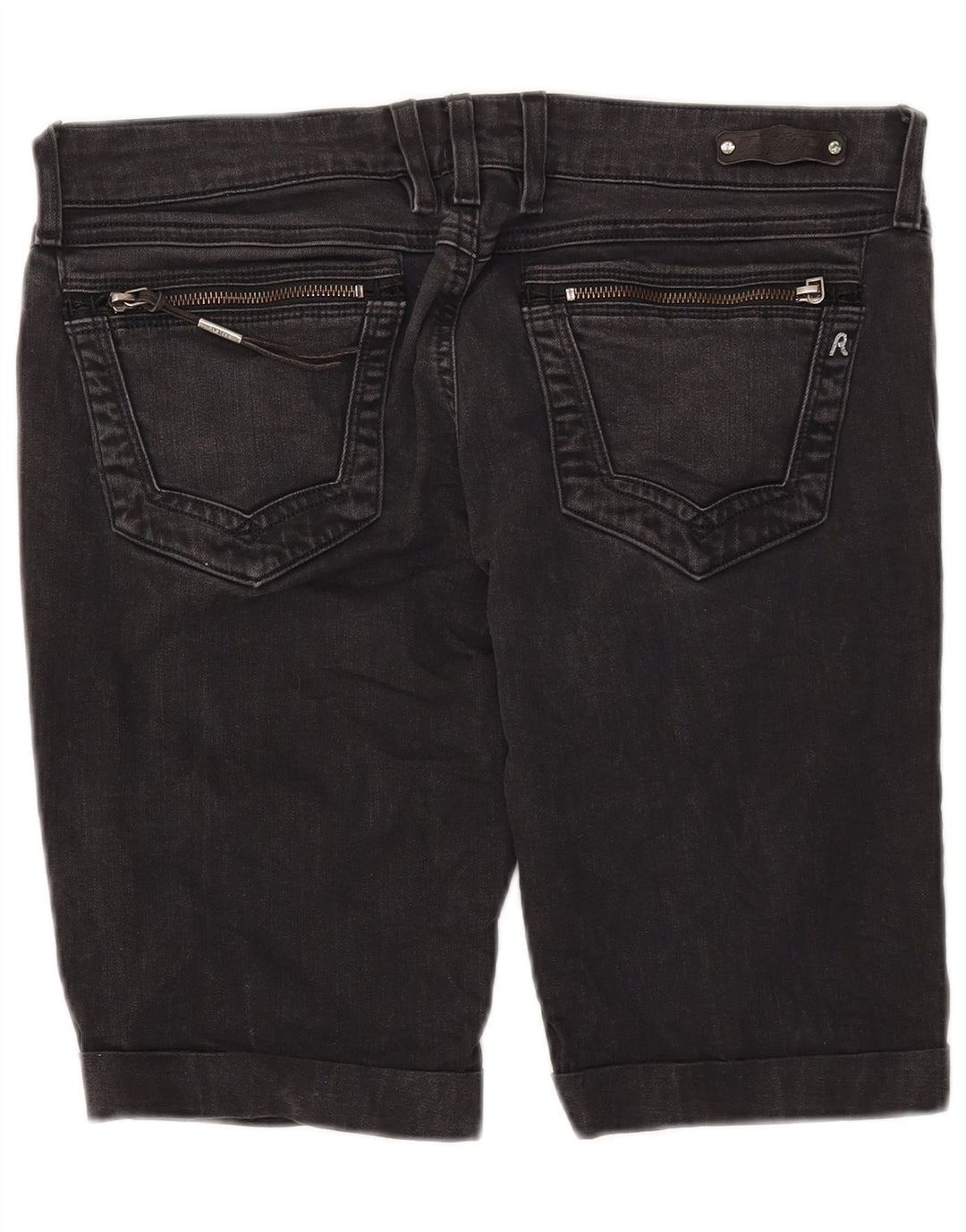 REPLAY Womens Jennpez Denim Shorts W31 Medium Black Cotton