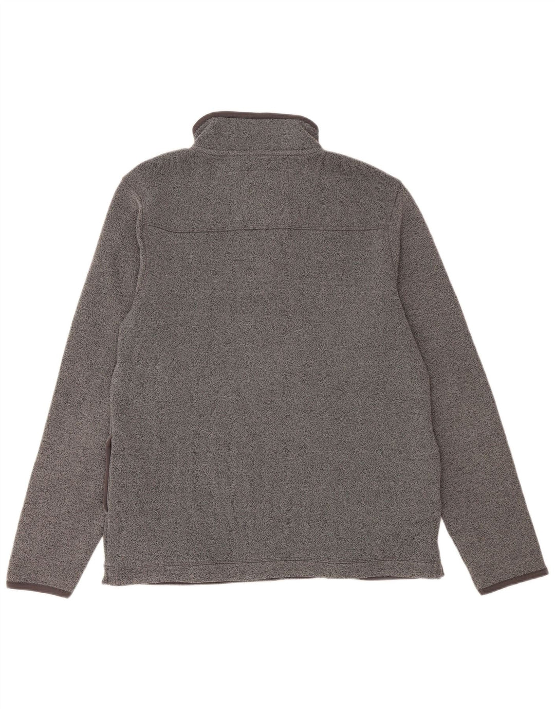 WEIRD FISH Mens Zip Neck Sweatshirt Jumper XL Grey Polyester