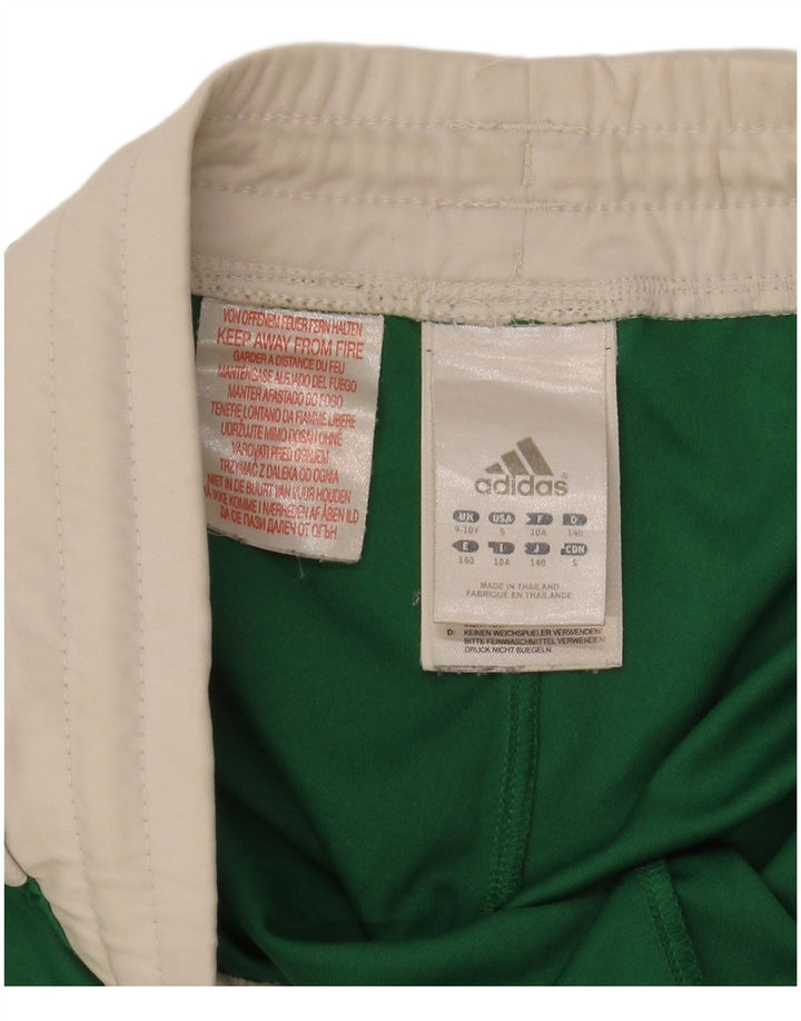 Adidas Boys Sports Shorts 9-10 år Grøn Colourblock Polyester