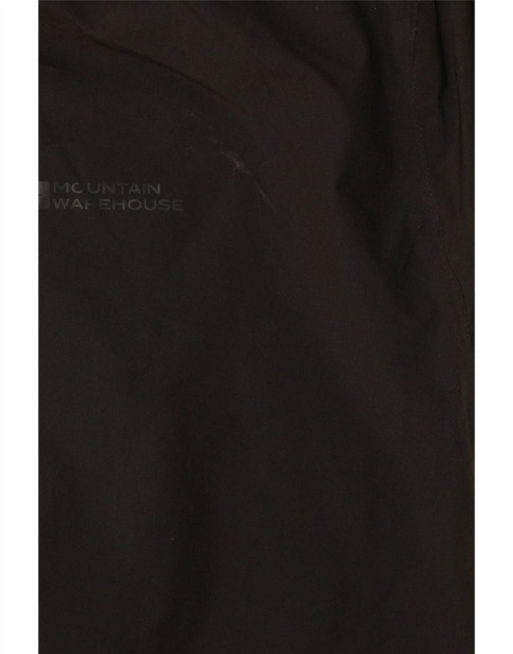 Mountain Warehouse Dame Regnfrakke med hætte UK 28 6XL Sort Polyester