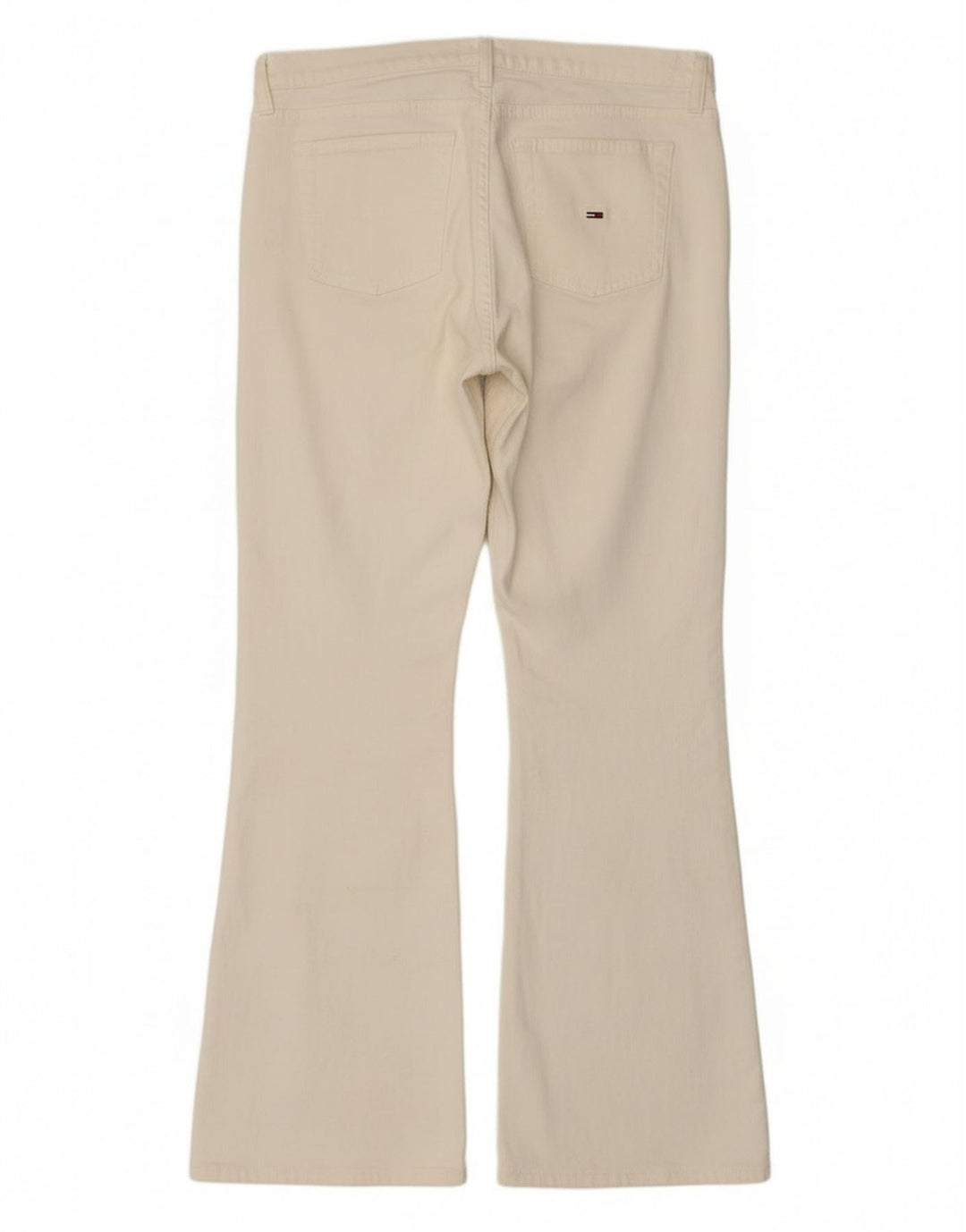 Tommy Hilfiger Dame Flared Jeans W32 L30 Off White Bomuld