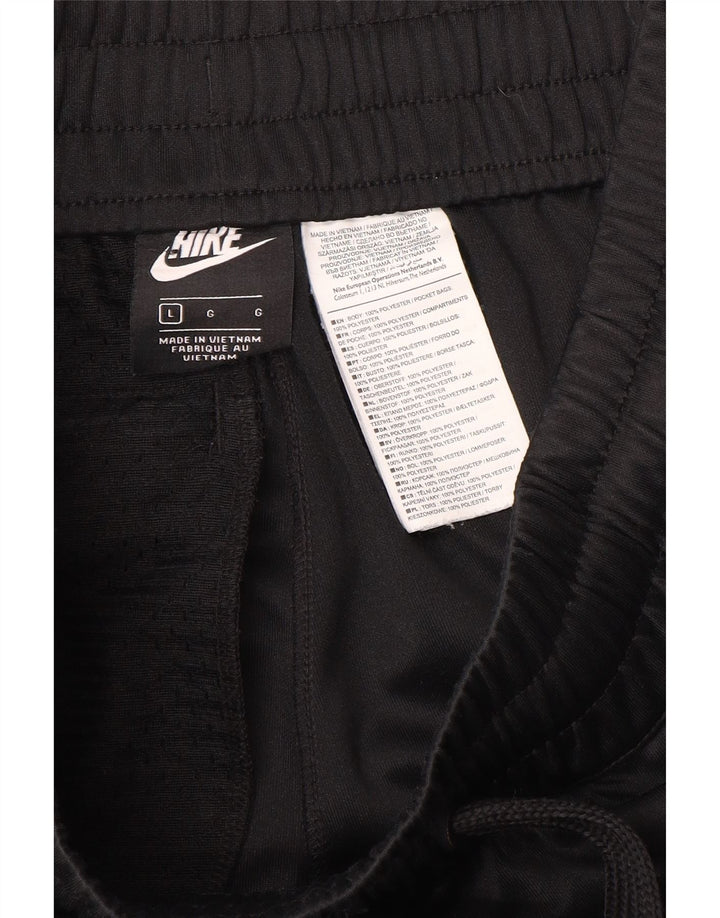 Nike træningsdragt bukser til mænd, joggers, store sorte polyester