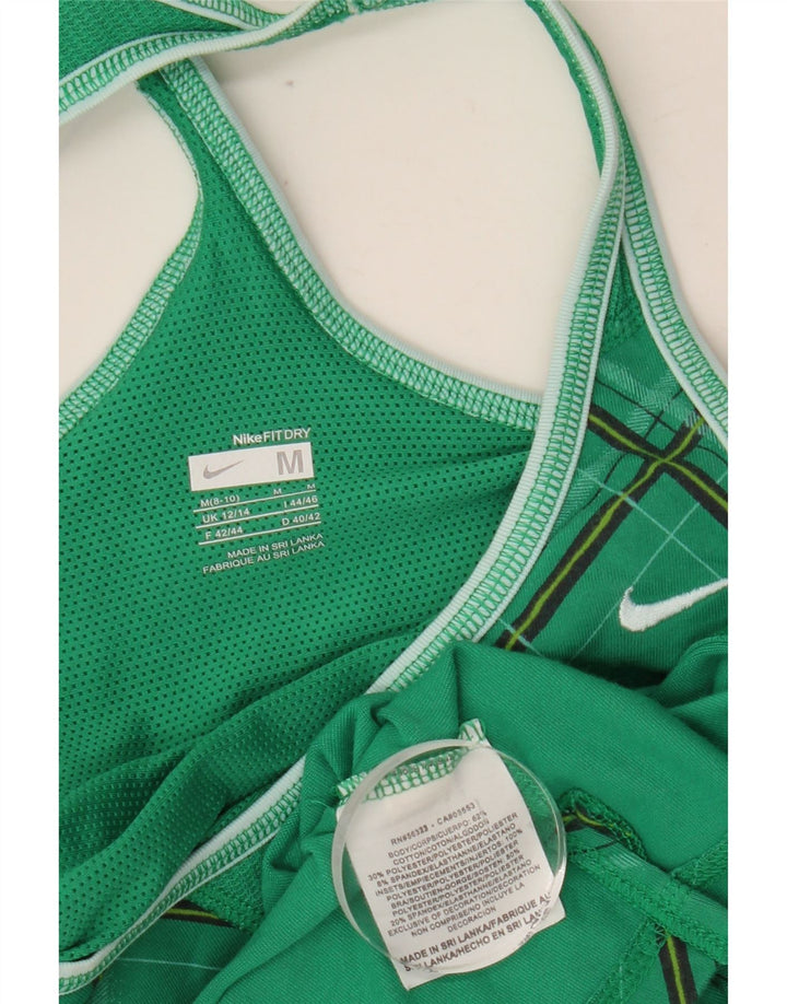 NIKE Damevest Top UK 12/14 Medium Green Argyle/Diamond Bomuld