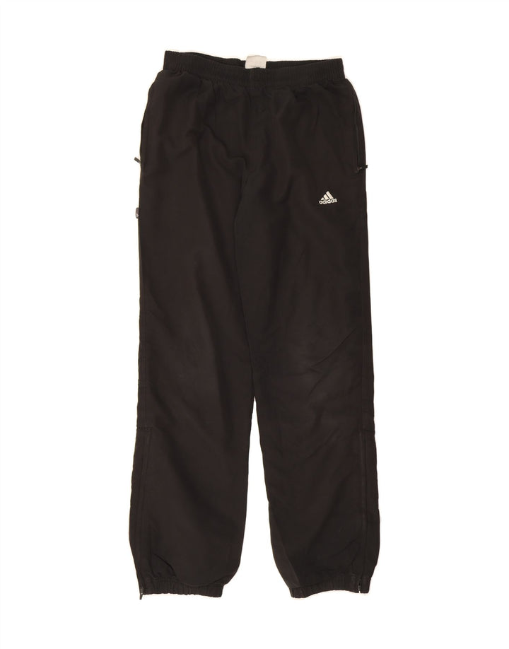 ADIDAS Boys Tracksuit Trousers Joggers 13-14 Years  Black Polyester Vintage Adidas and Second-Hand Adidas from Messina Hembry 