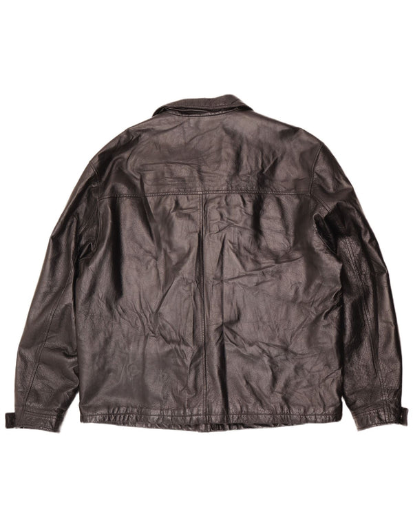 La Pelle Herre Læderjakke IT 58 4XL Sort