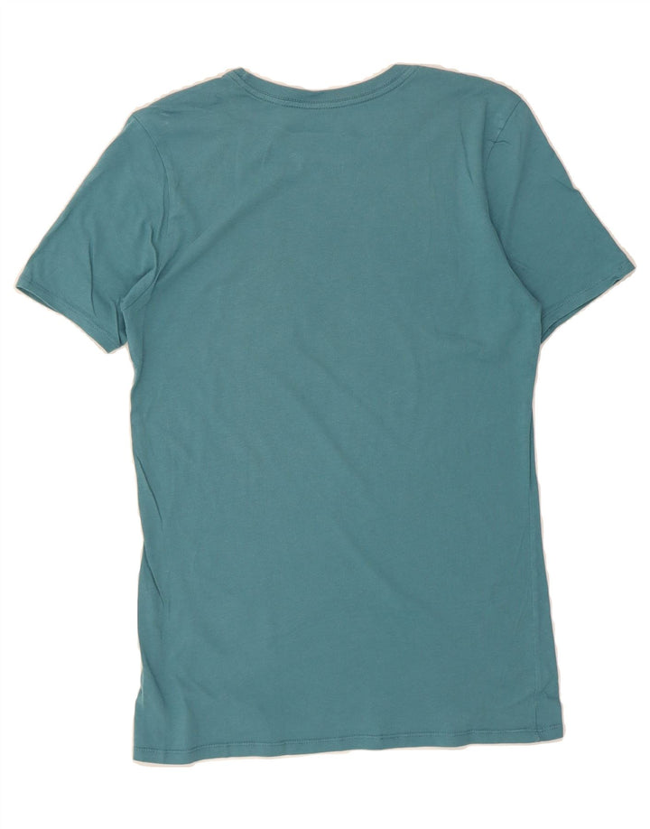 NIKE Mens Athletic Cut Graphic T-Shirt Top Small Blue Cotton Vintage Nike and Second-Hand Nike from Messina Hembry 