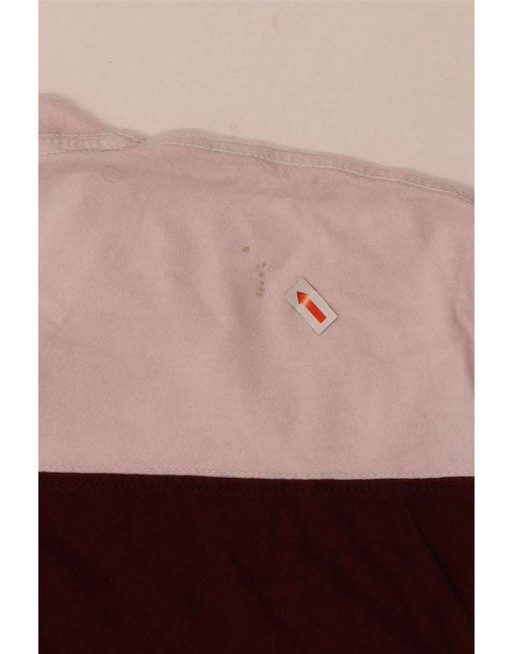 Vans Herre grafisk Regular Fit T-shirt Top Stor rødbrun Colourblock Bomuld